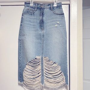 COPY - Denim Midi Skirt